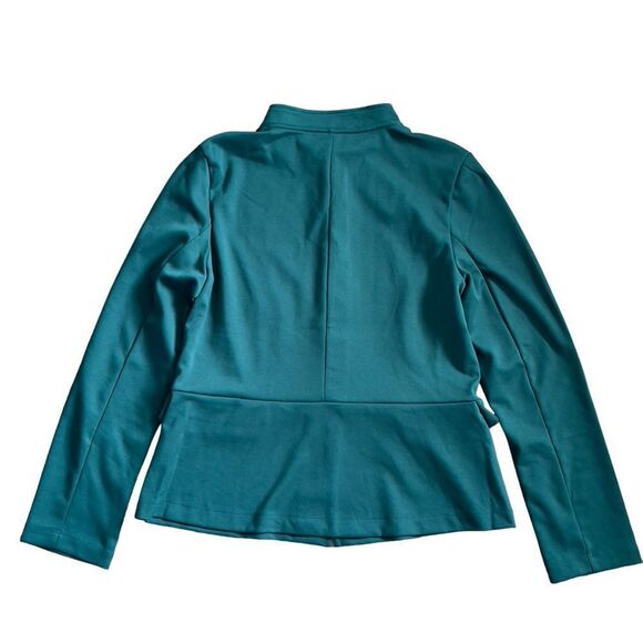 Tommy Hilfiger Forrest Green Standing Round Collar Suit Jacket Size 8 NWT - Picture 3 of 14